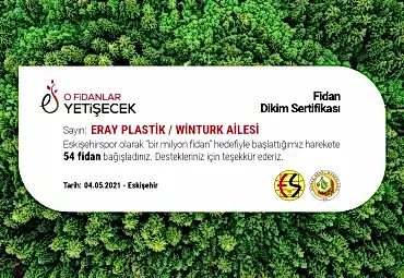 ''O FİDANLAR YETİŞECEK''